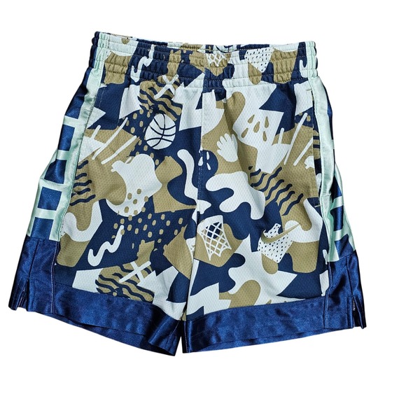 Nike Other - Nike Dri-FIT Kids Small Blue Abstract Basketball Shorts Athletic Mesh